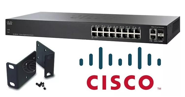 Switch Cisco SG 200-18 18-port Gigabit Smart Switch SLM2016T-E chính hãng CISCO